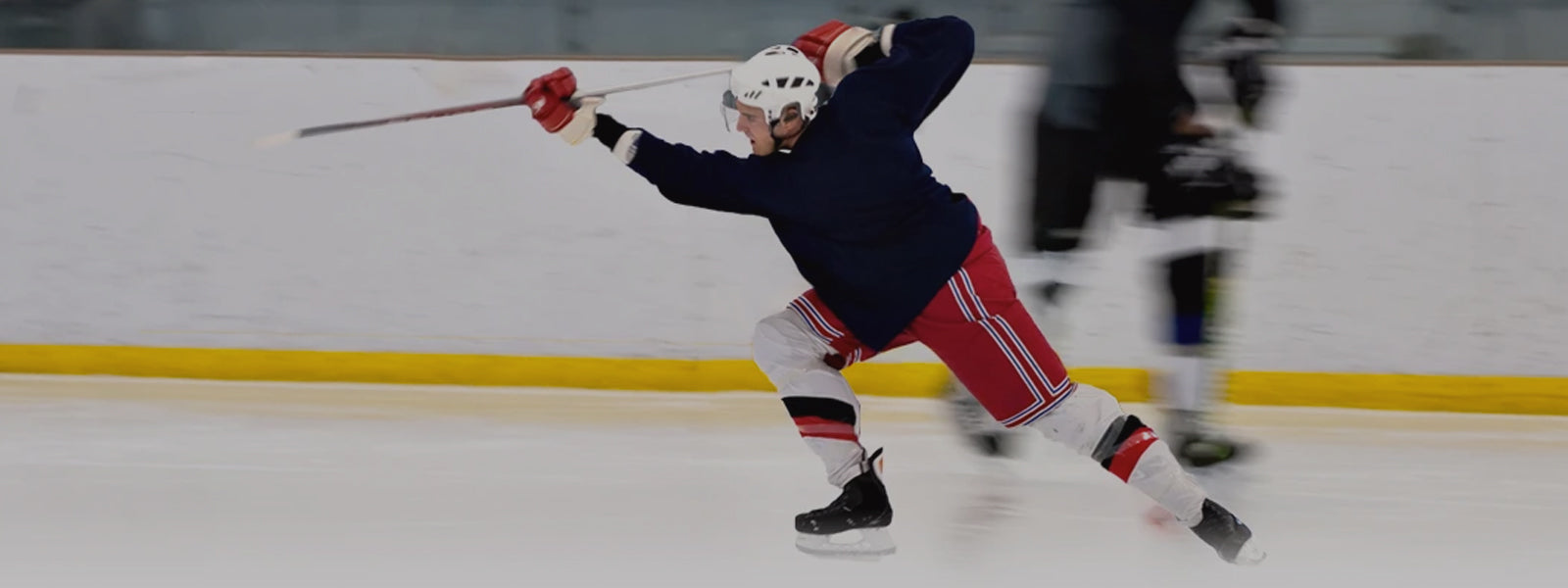 Cut-Resistant Hockey Socks Header Image, Man playing hockey