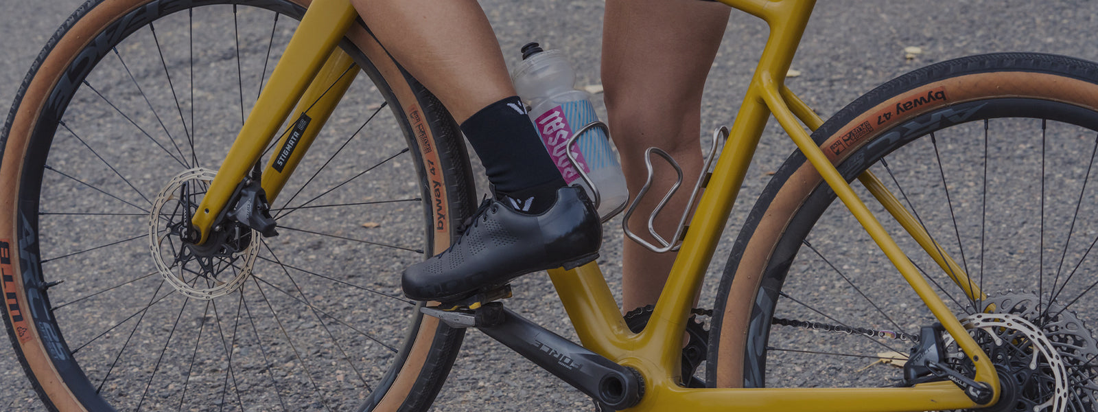 Women's Cycling Socks header image, woman cycling