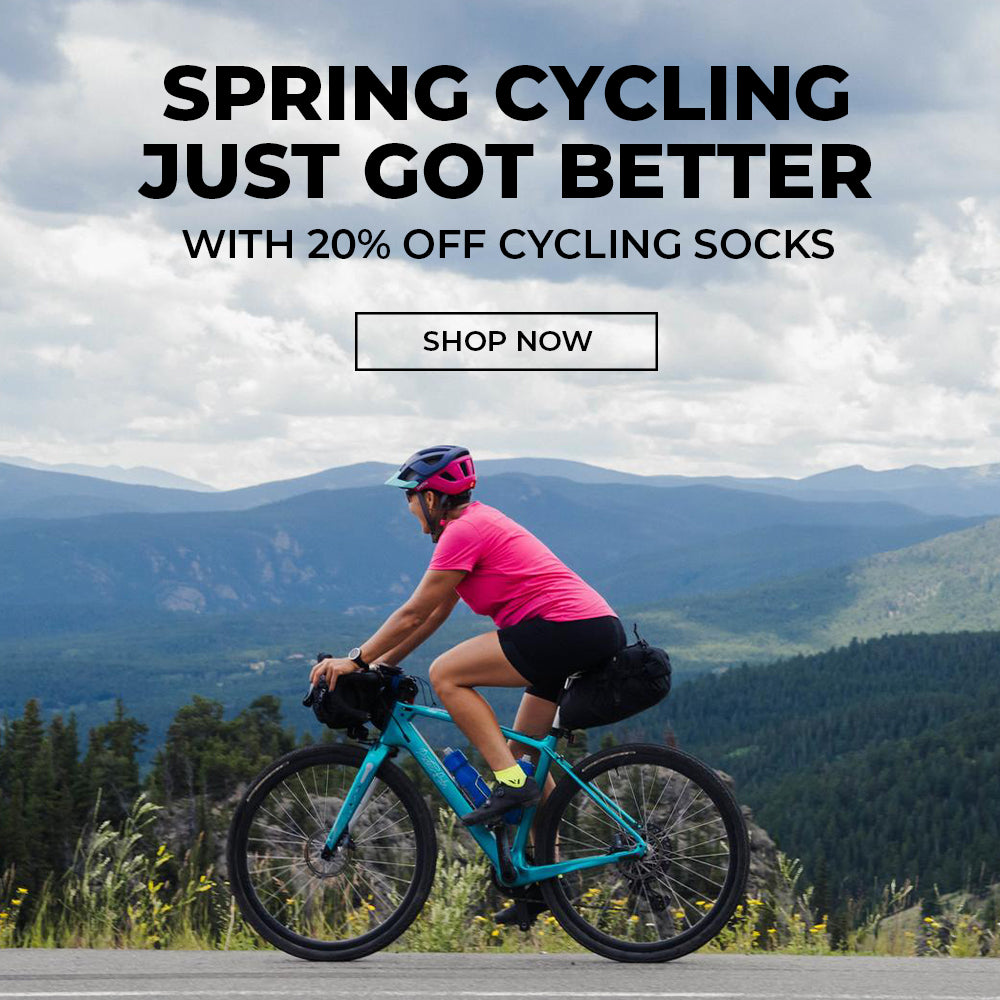 Spring cycling just got better with 20% off cycling socks. Shop now.