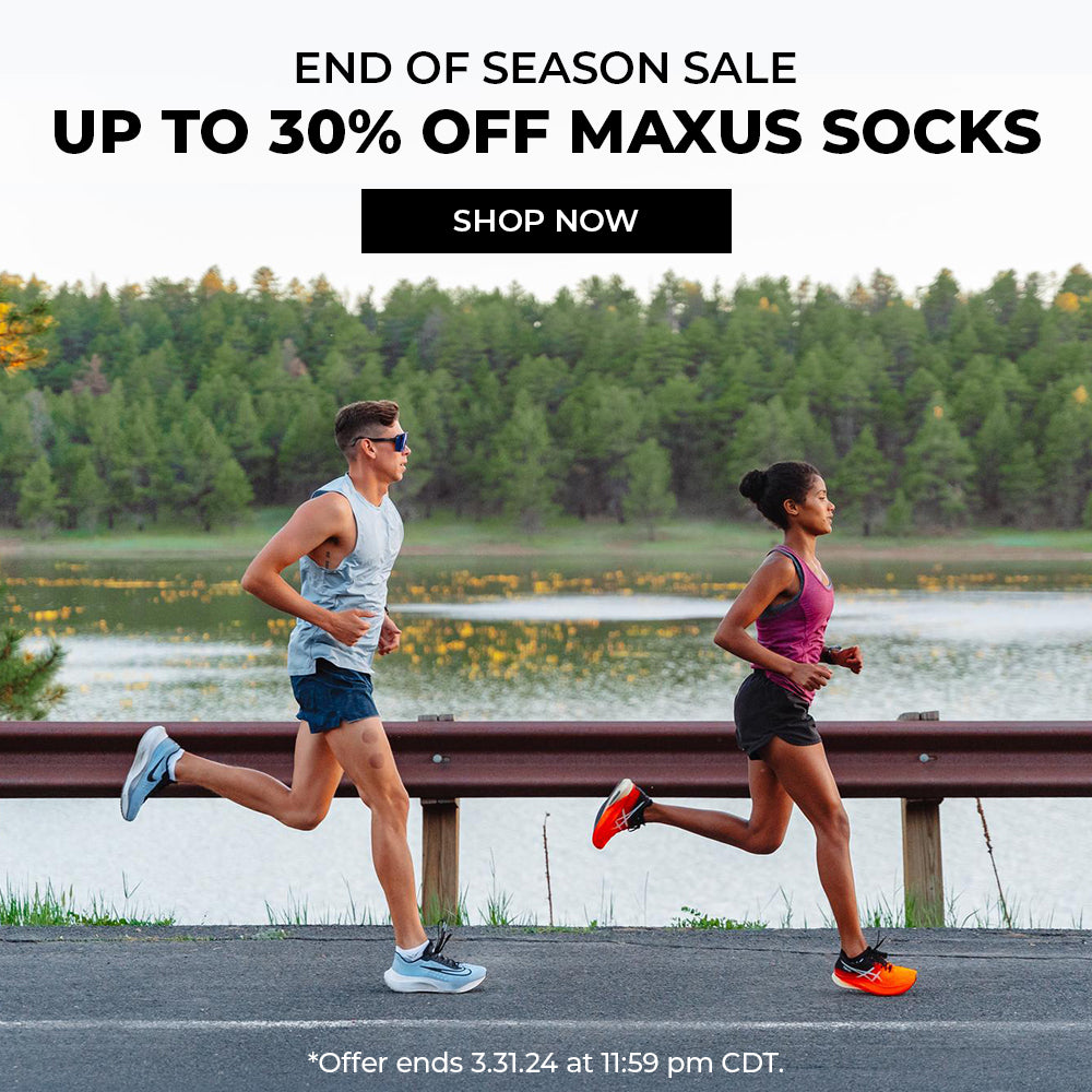 End of season sale, Up to 30% off Maxus socks, Shop now. *Offer ends 3.31.24 at 11:59 pm CDT.
