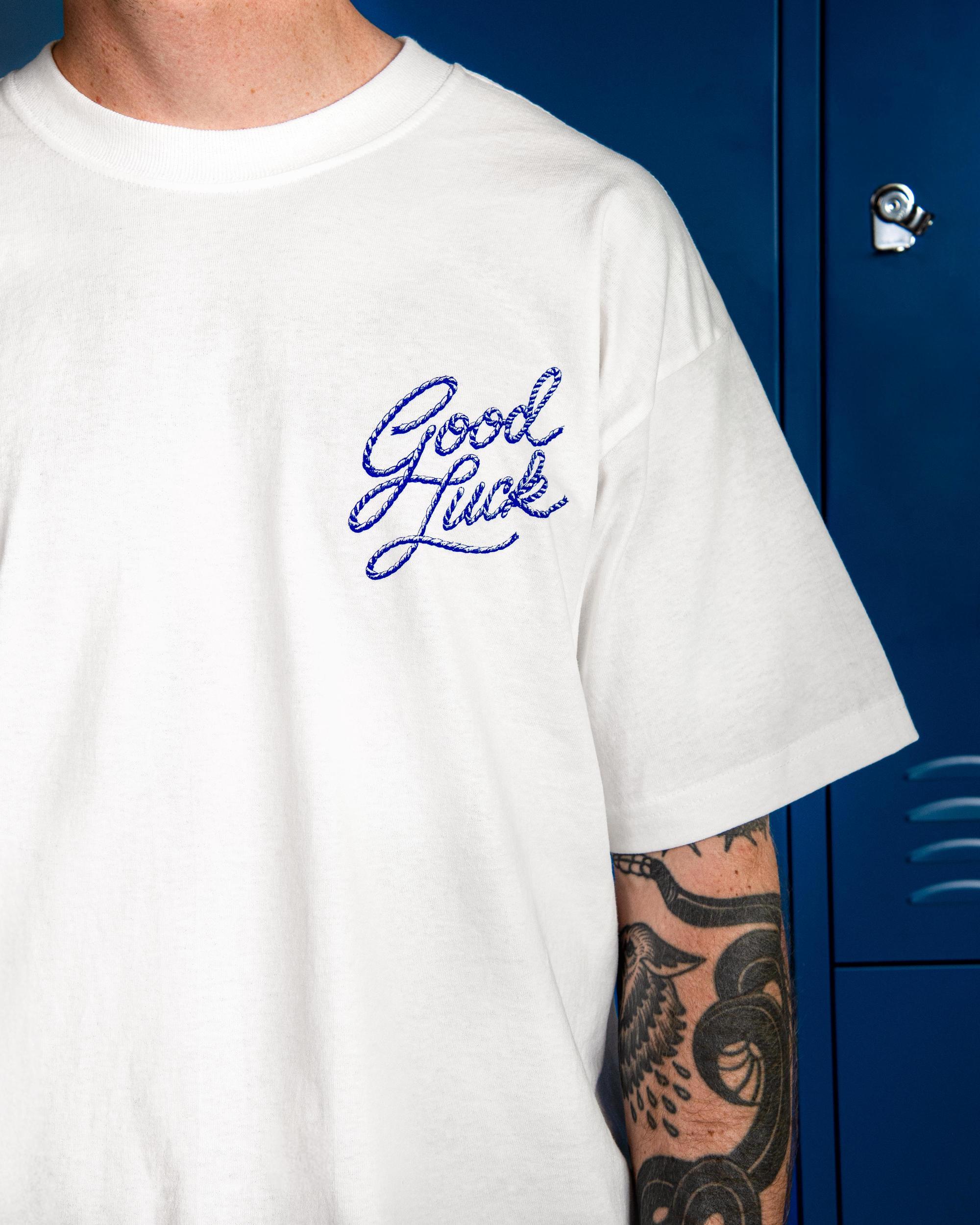 Swiftwick Good Luck Boston T-Shirt - Off White