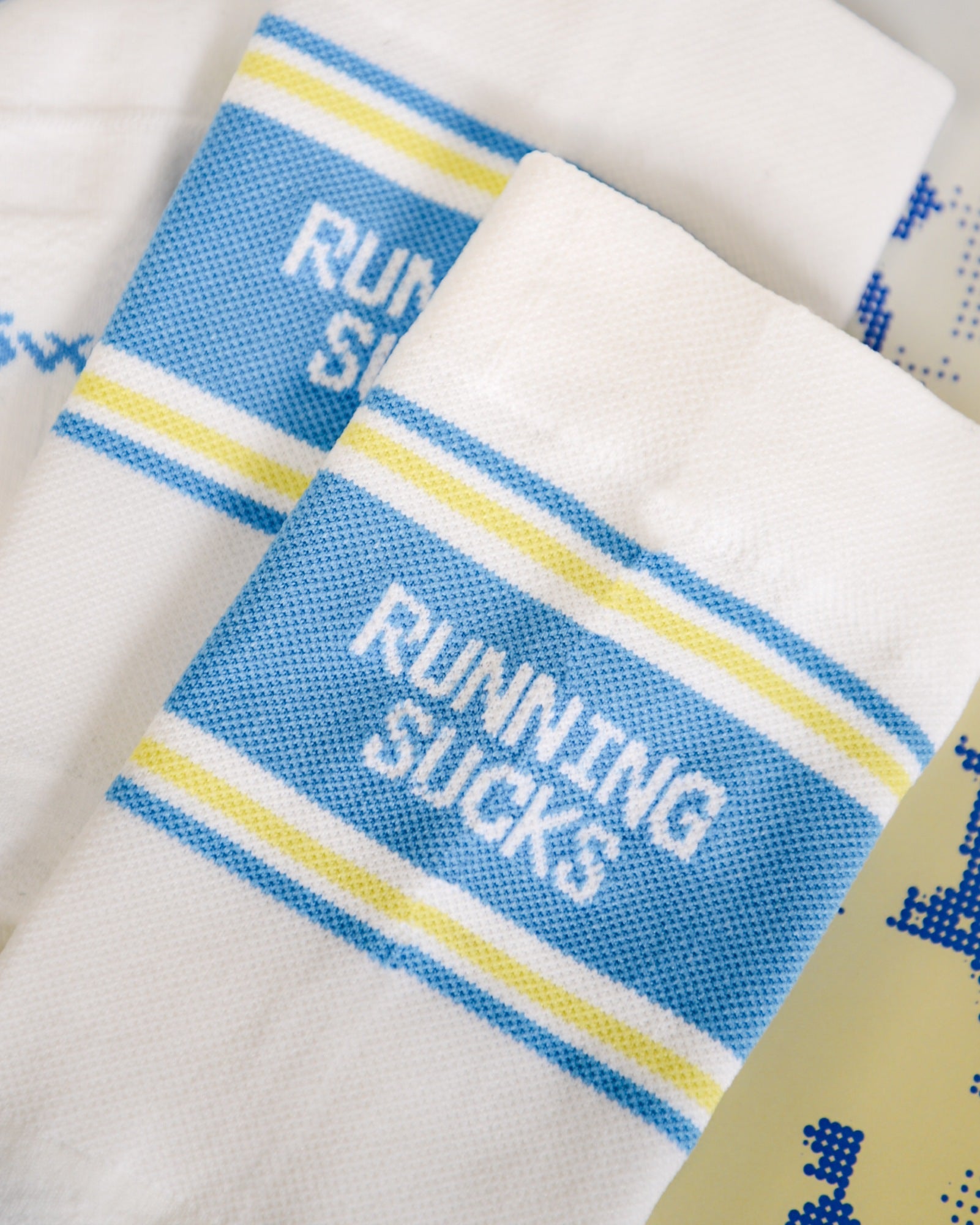 Running Sucks Running Socks - White