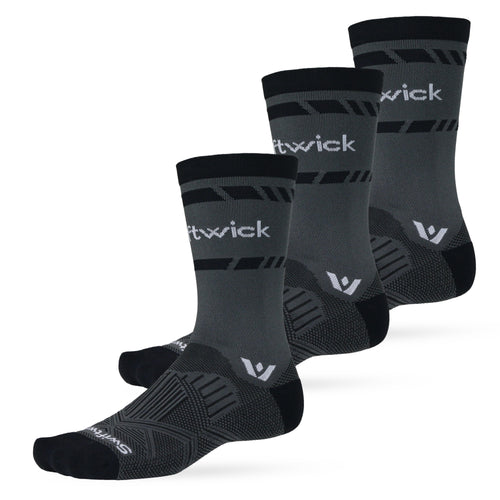 Chaussettes Swiftwick ASPIRE Four Quarts – Blanches, Taille L Homme (10-12), Cyclisme