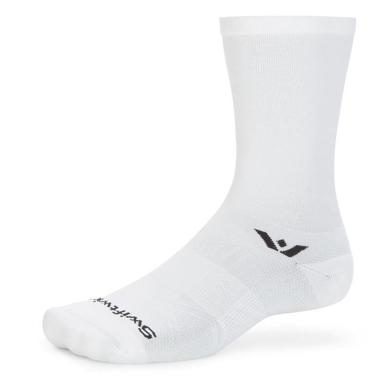Aspire Crew - Firm Compression Socks - White