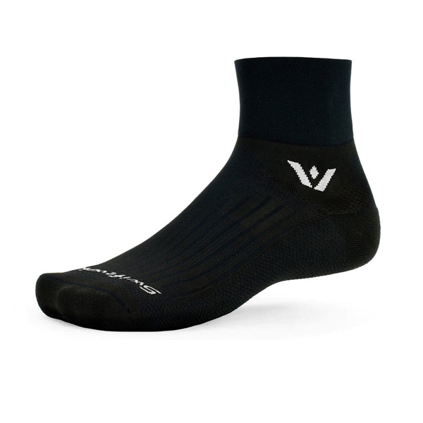 Aspire Quarter Crew Firm Compression Running Socks