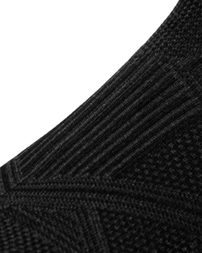 Close-up of the Aspire sock channeled upper knit
