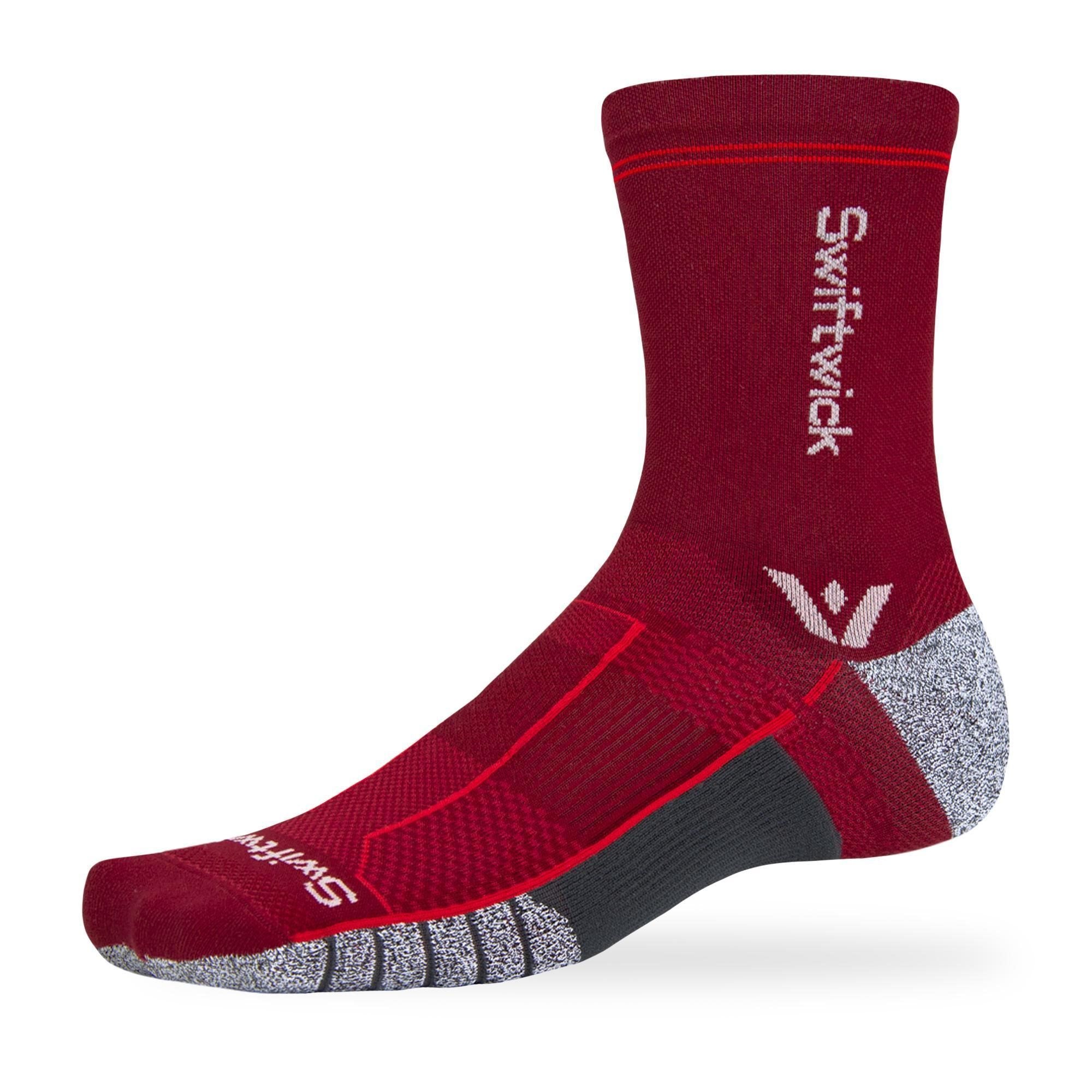 Swiftwick Flite XT Mid-Crew - Running Socks Built For Stability