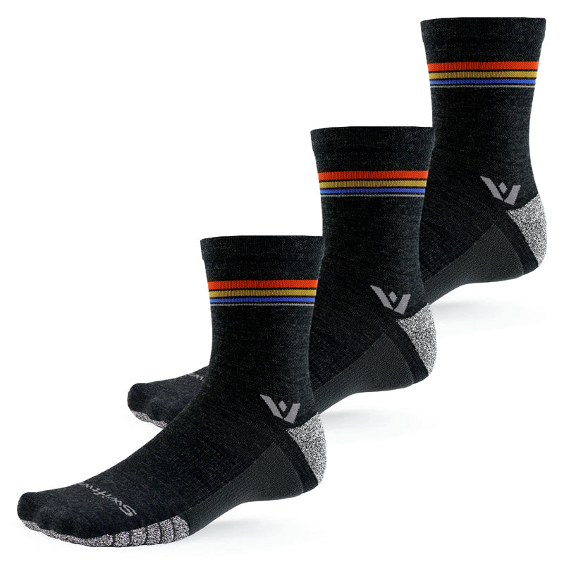 Swiftwick Flite XT Trail Mid-Crew I Hiking and Trail Running Socks