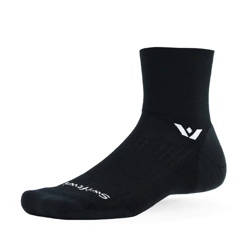 Pursuit Quarter Crew High sock in black