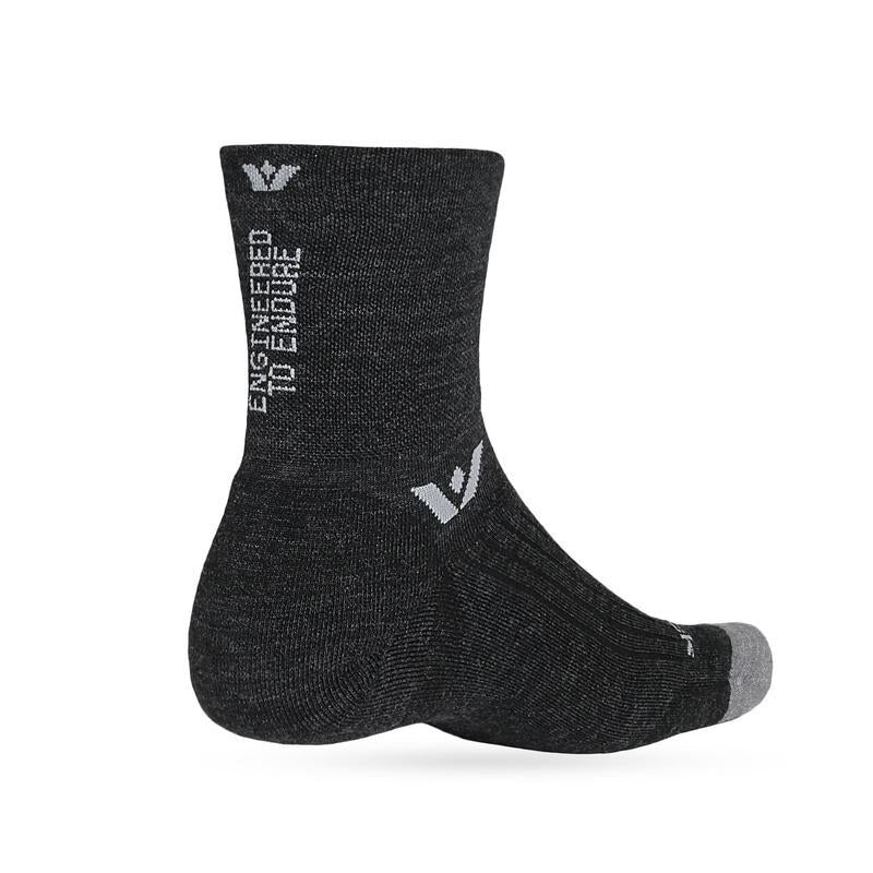 Swiftwick Pursuit Quarter Crew High - Merino Wool Socks