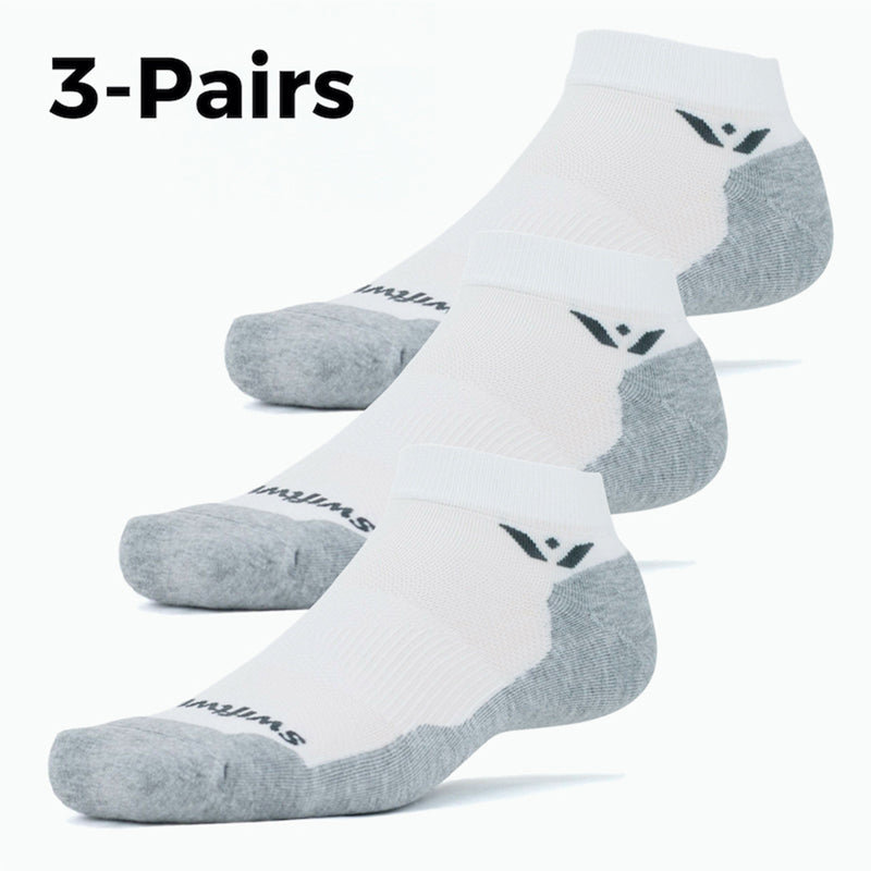 Swiftwick- MAXUS ONE (3 Pairs) Golf ＆ Running Socks, Maximum Cushion (Black, Large)